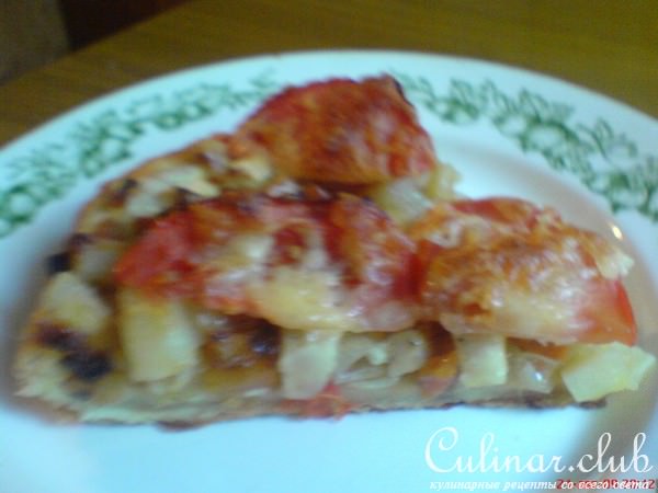 Слоёный пирог с овощами