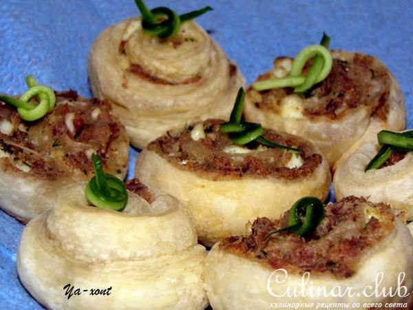 Закусочные рыбные розочки