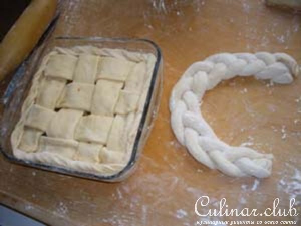Пирог "Кузовок с грибами"