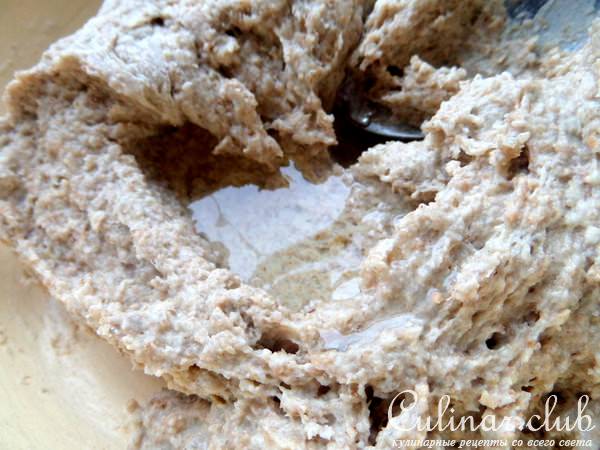 Ржаная галета с пшеном и творогом