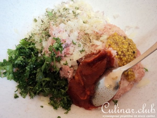 Мини-пирожки из заварного теста с мясом