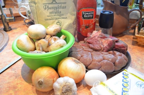 Томатный пирог по мотивам "English steak & kidney pie").