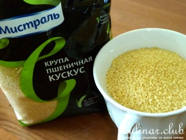 "Сигары" с лисичками и кускусом