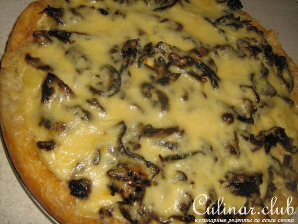 Пирог с картошкой и грибами