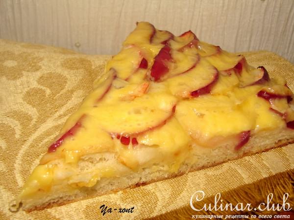ЛЕПЕШКА С ЯБЛОКАМИ И СЫРОМ.