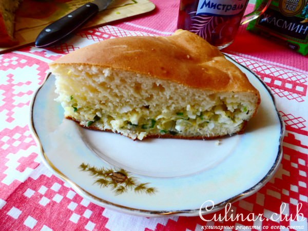 Заливной пирог с рисом,рыбой и не только.