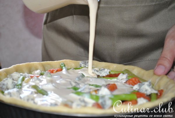Киш с рыбой + зеленый салат= вкусный пикник