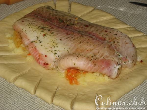 Морской язык в пироге