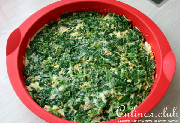 Кельтский пирог (Pastai geltaidd) со шпинатом и эстрагоном