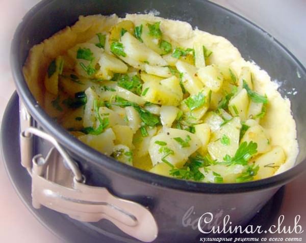 Киш с лисичками
