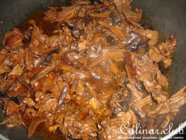 Пирог с картошкой и грибами