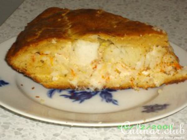 Пирог с палтусом (мой вариант)