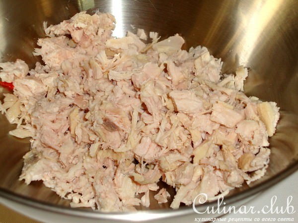 Пирог с баклажанами и куриной грудкой