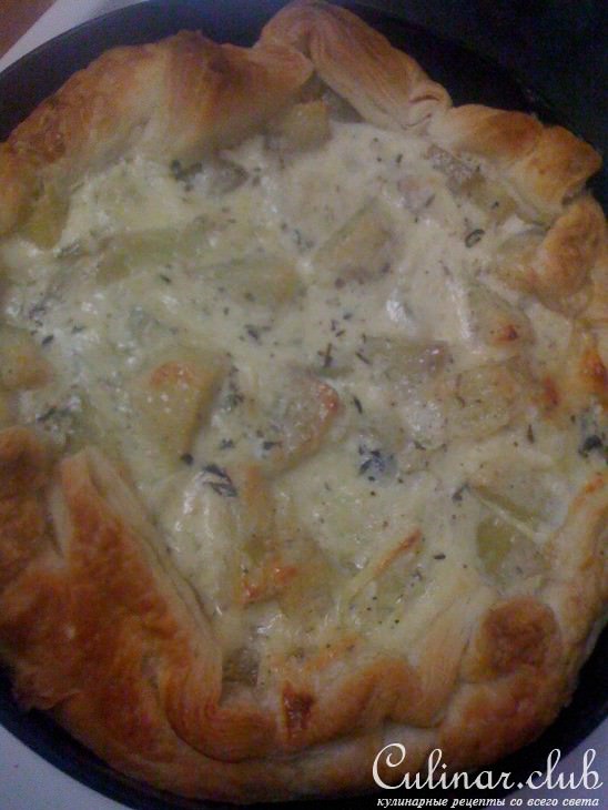 Пирог картофельный с грибами