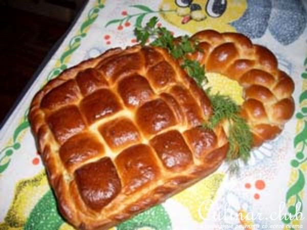 Пирог "Кузовок с грибами"