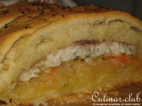 Морской язык в пироге