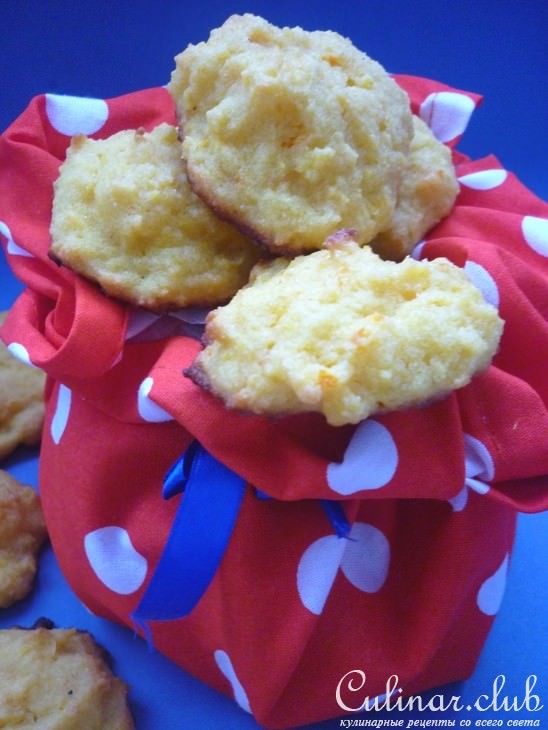 Печенье из манки с апельсином и тыквой