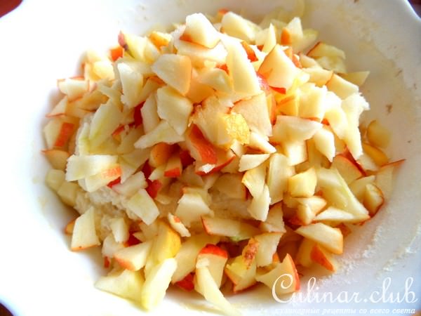 Творожные палочки с яблоком