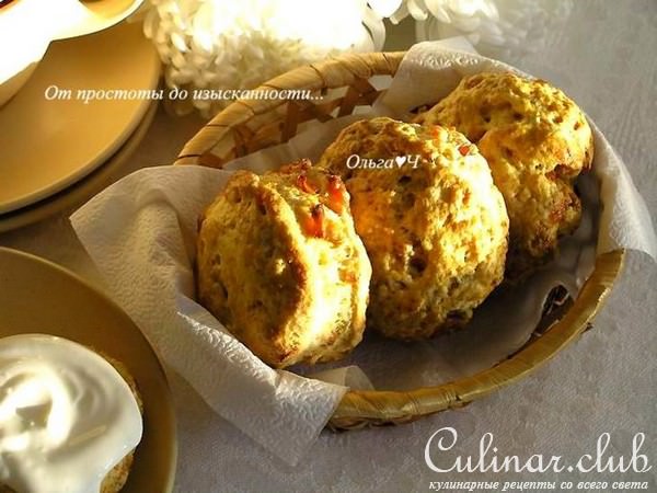 Сконы с курагой