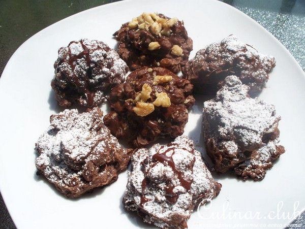 Вариант печенья из рисовой лапши !
