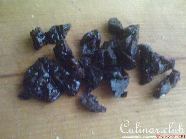 Бискотти с грецкими орехами и черносливом