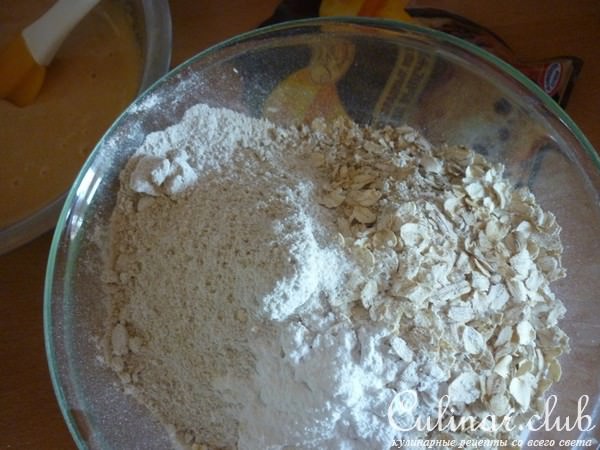 Кукис с овсянкой и шоколадом(американское печенье)