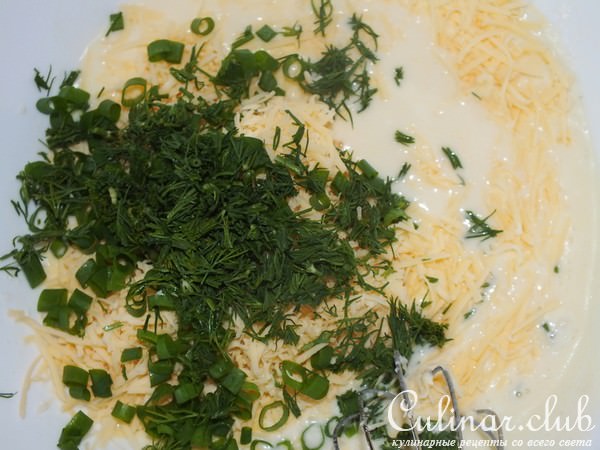 Вафли с луком и сыром