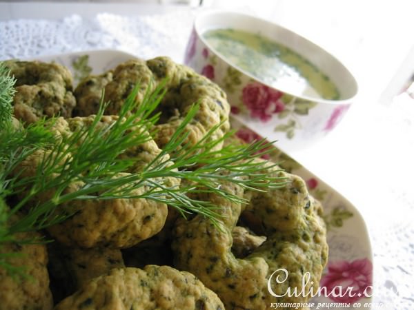 Бублички с зеленью-быстрый перекус!