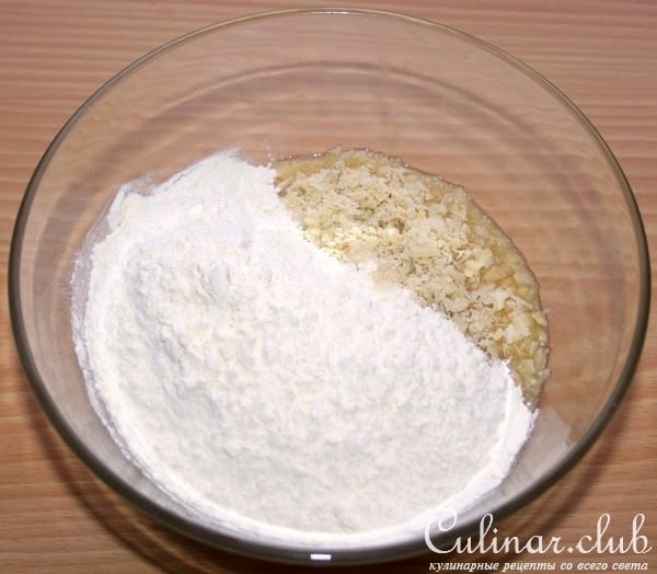 Миндальное печенье с мандаринами и лимоном