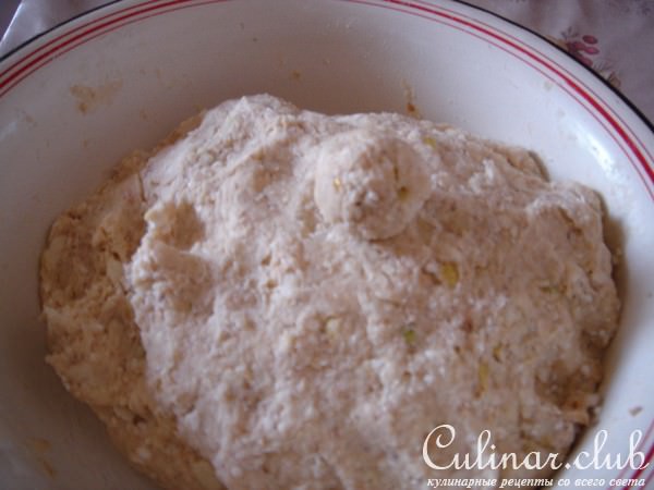 Овсяно-творожное печенье с яблоками