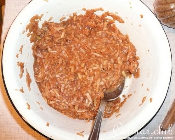 Пышки с яблочной начинкой