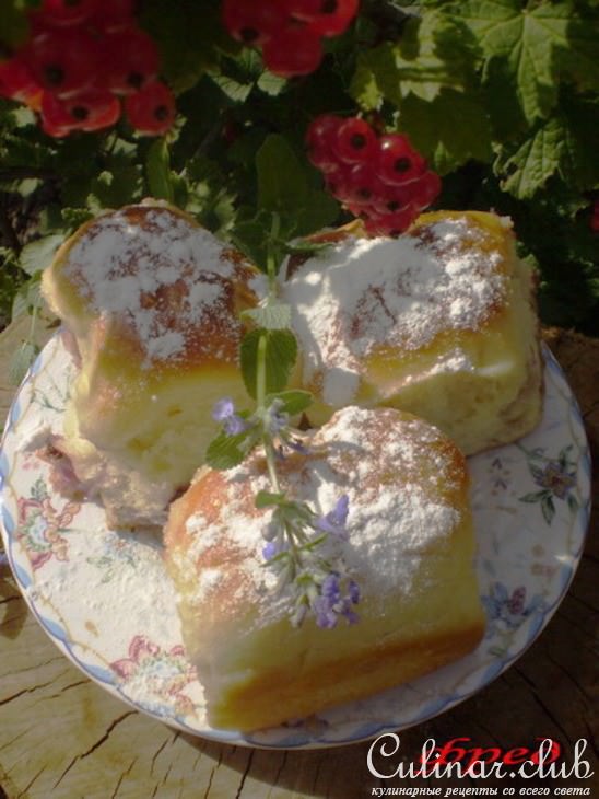 фруктовые булочки с ароматом мелиссы