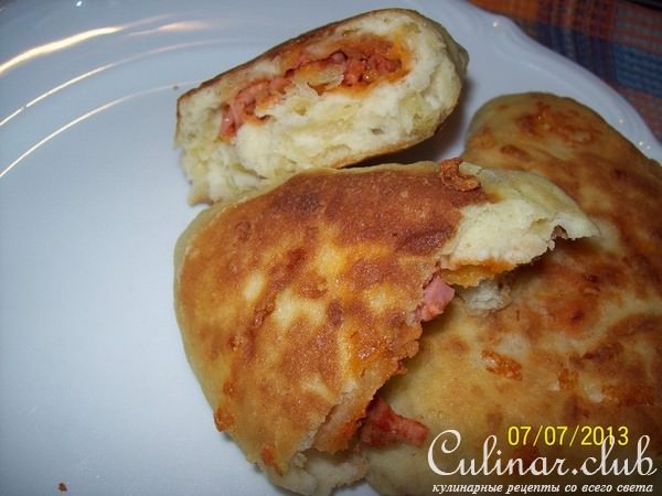 Сырные пирожки на скорую руку.