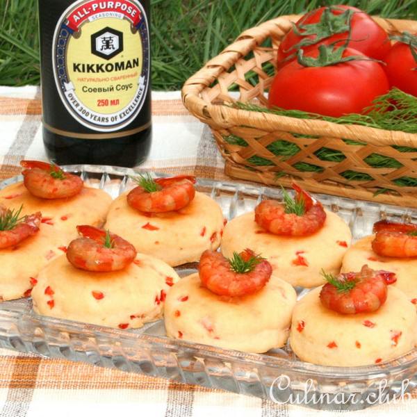 Тайские сконы с пряными креветками