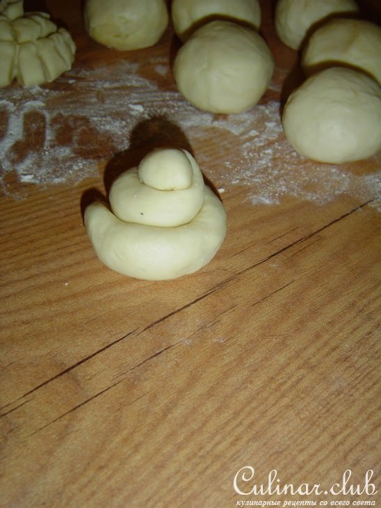 Булочки "Хризантемы"
