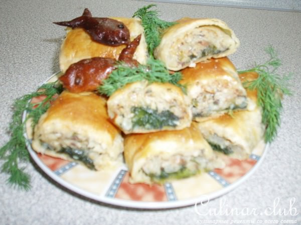 ПИРОЖОЧКИ С РЫБКОЙ И ШПИНАТОМ