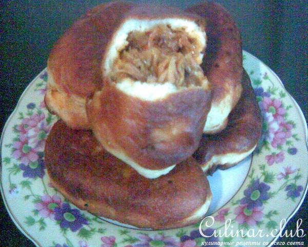 Начинка с кислой капустой для пирожков, пирогов и вареников (постные пирожки с капустой)