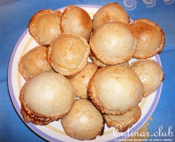Пышки с яблочной начинкой