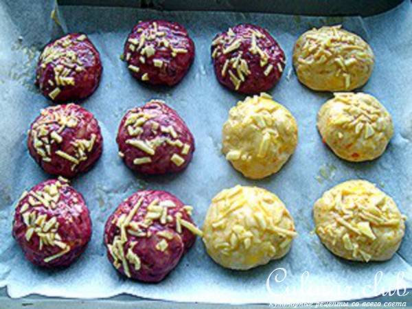 Пампушки свекольные и морковные