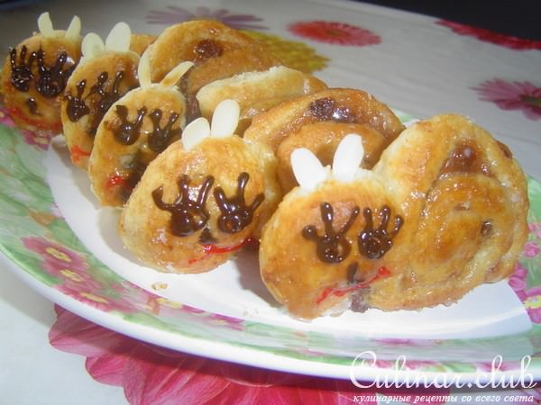 Сладкие булочки "Бегущие улитки"-Rennschnecken.