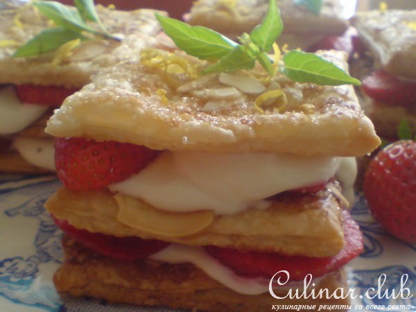пирожное "Мильфёй" //mille-feuillе//неклассический