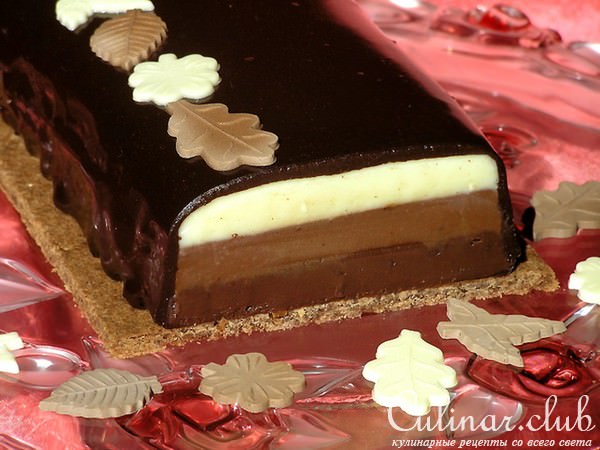 Помадка "Три шоколада" (по мотивам десерта Fondaunt aux 3 chocolats от Себастьяна Серво)