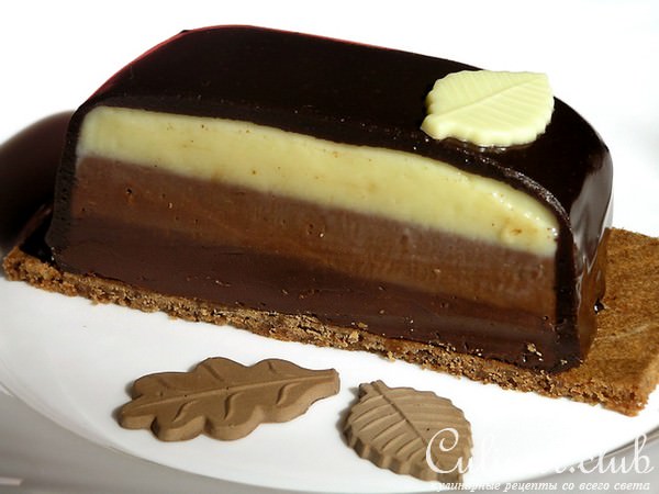 Помадка "Три шоколада" (по мотивам десерта Fondaunt aux 3 chocolats от Себастьяна Серво)