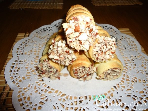 Пирожные Трубочки с шоколадным кремом