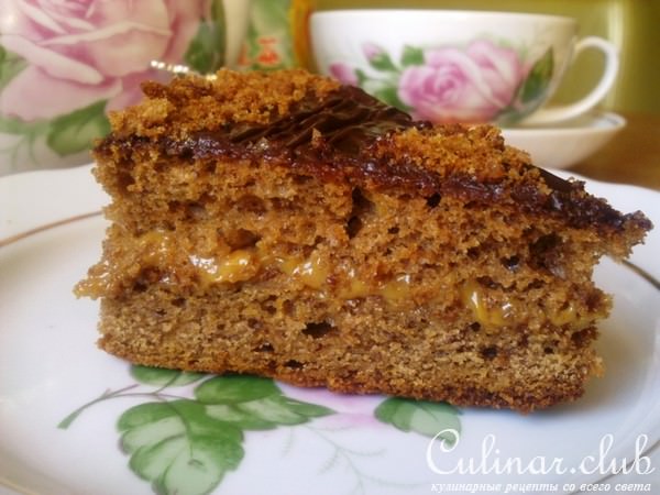 Пряные Медово-Банановые пирожные с джемом и шоколадом