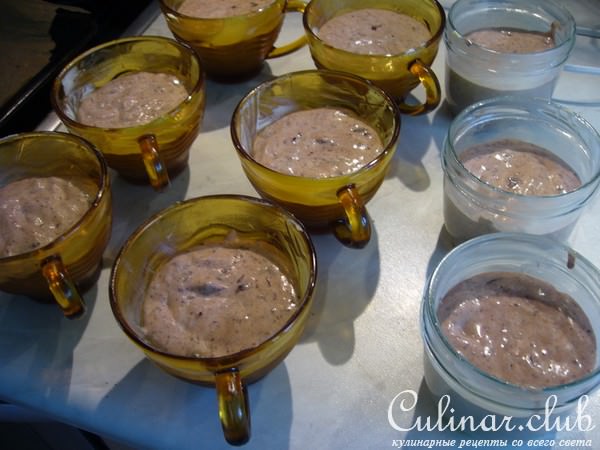 Бисквитные шоколадные пирожные из чашки (Shoko-cupcakes)