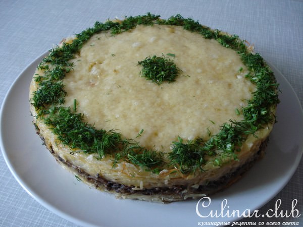 КАРТОФЕЛЬНЫЙ ТОРТ С ГРИБАМИ