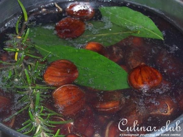 Вареные каштаны (marroni bolliti)