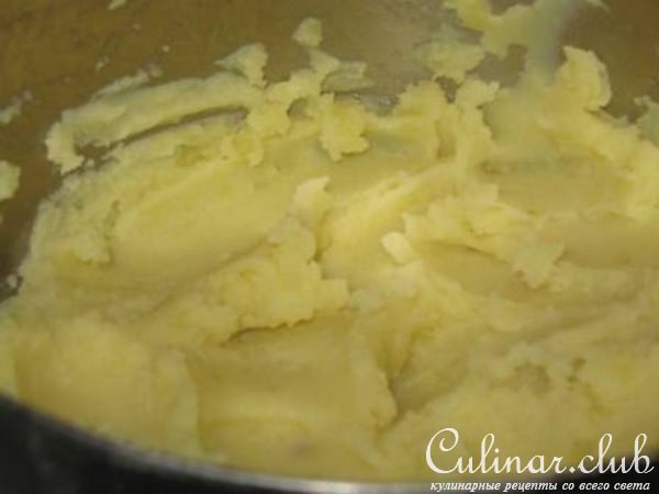 Картофельные гнездышки с лисичками