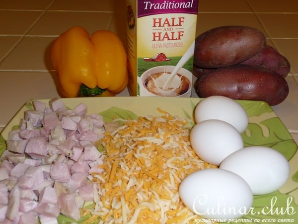 запеканка с картошкой ветчиной и сыром